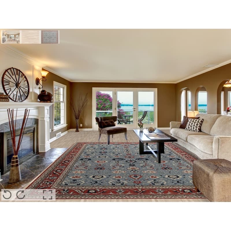 Floral Ziegler Sultanabad Turkish Oriental Area Rug Wool Hand-knotted - 9'9" x 13'0"