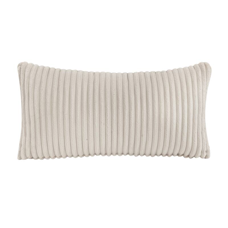 Bennett 27" Corduroy Accent Chair with Wood Frame & Matching Pillow