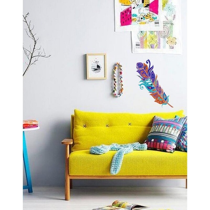 Beautiful Feather Wall Decal, Beautiful Feather Wall-image