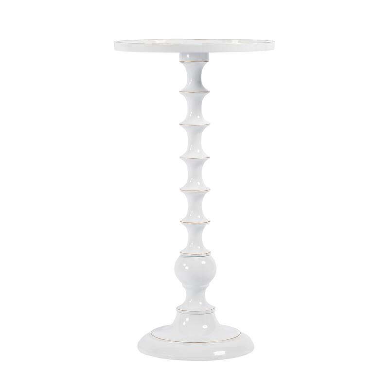 Mia 11 in. W Round Metal Side Table