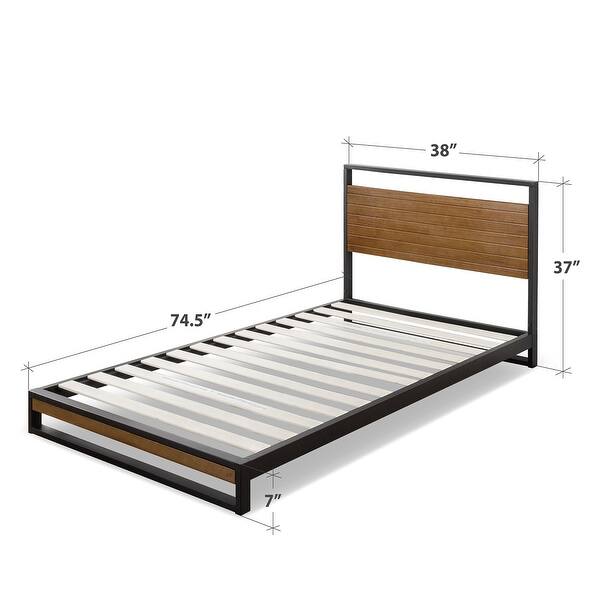 Priage By Zinus Metal And Wood Platform Bed Frame