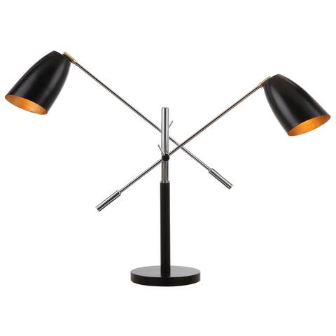 SAFAVIEH Lighting 32-inch Mavis Adjustable Task Table Lamp - 23-36"x8.75"x27-32"