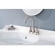 preview thumbnail 19 of 27, 4 Inch Centerset Bathroom Sink Faucet Dual Handle Bathroom Faucet with 360°Swivel Spout Vanity Tap with Pop Up Drain