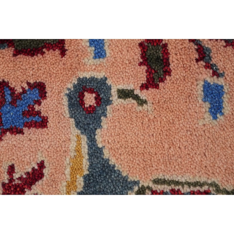 Hand Knotted Oriental 100% Wool Carpet Traditional Floral Pink Ziegler Area Rug - 6' 0'' X 3' 11''