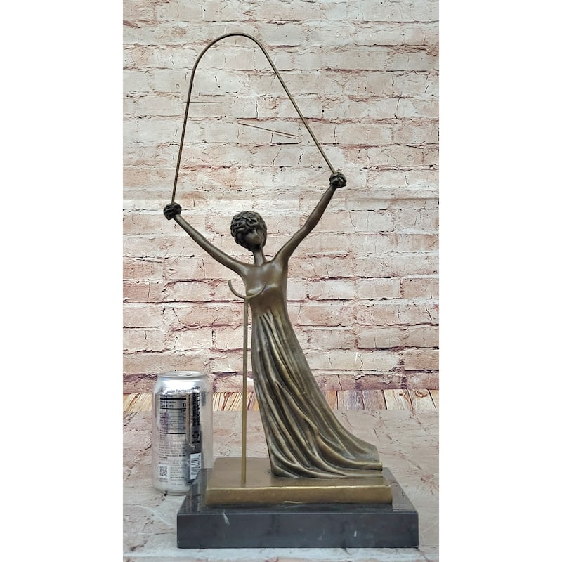 Salvador Dali Alice In Wonderland Bronze Sculpture Statue Surrealism Figure 19 Inches X 8 Inches