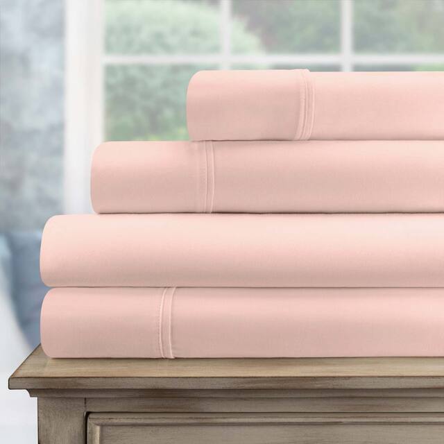 Miranda Haus 700 Thread Count Egyptian Cotton Solid Deep Pocket Sheet Set