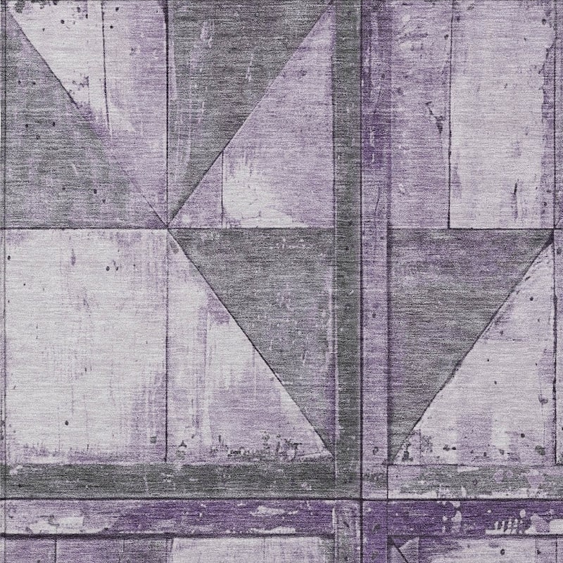 HomeRoots Geometric Transitional Rectangle Outdoor Rug