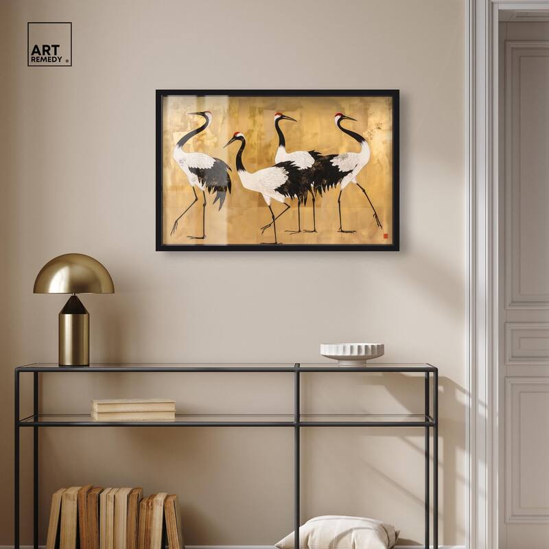 Birds of Gold Shadowbox by Art Remedy