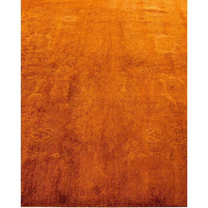 Overdyed, One-of-a-Kind Hand-Knotted Area Rug - Gold - 6' 0" x 9' 0"