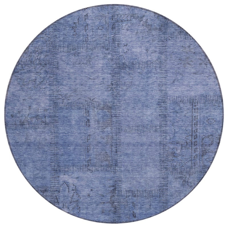 HomeRoots Patchwork Transitional Rectangle Outdoor Rug