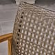 Hampton Outdoor Wood and Wicker Sofa by Christopher Knight Home