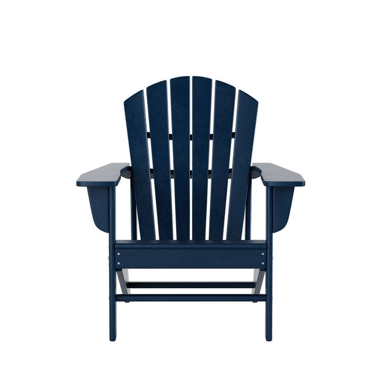 Altura Outdoor 5-Piece Adirondack Chair With Square Coffee Table Conversation Set