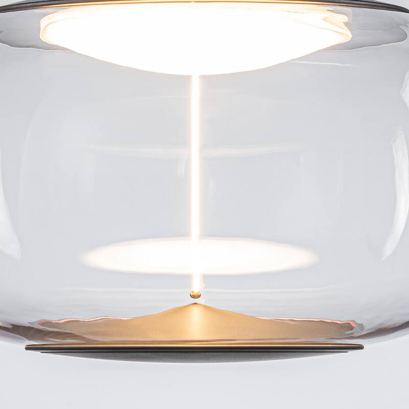 1 Light Clear Plastic Linear Magnetic LED Strip Pendant Lighting