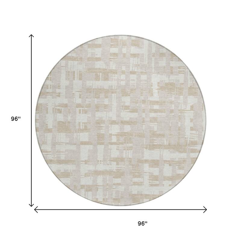 HomeRoots Striped Transitional Rectangle Outdoor Rug