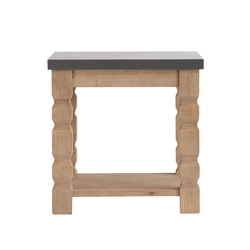23.8x23.8x24" Side Table,Living Room Corner Table Easy Assemble