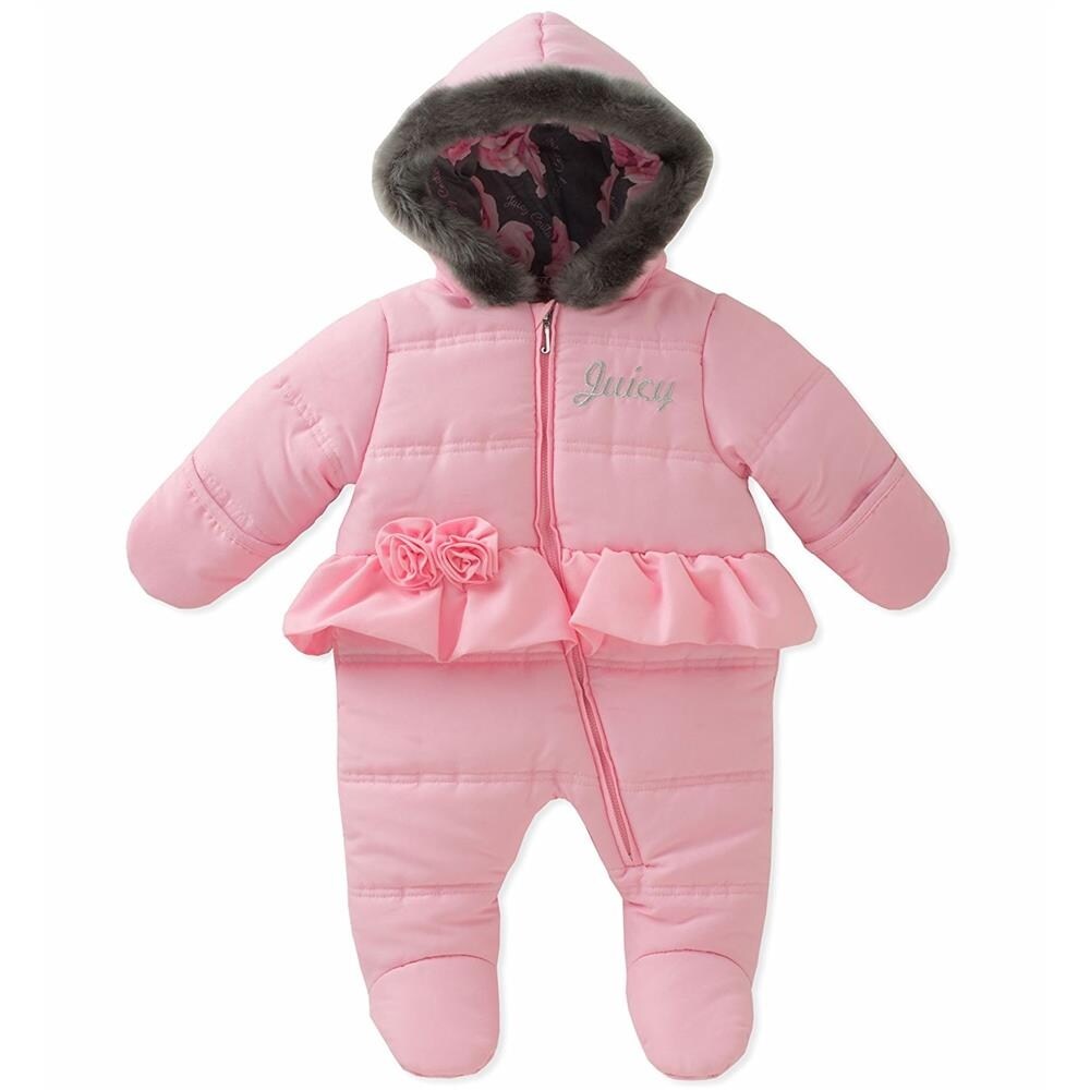 Shop Juicy Couture Girls 0 9 Months Quilt Peplum Pram Pink