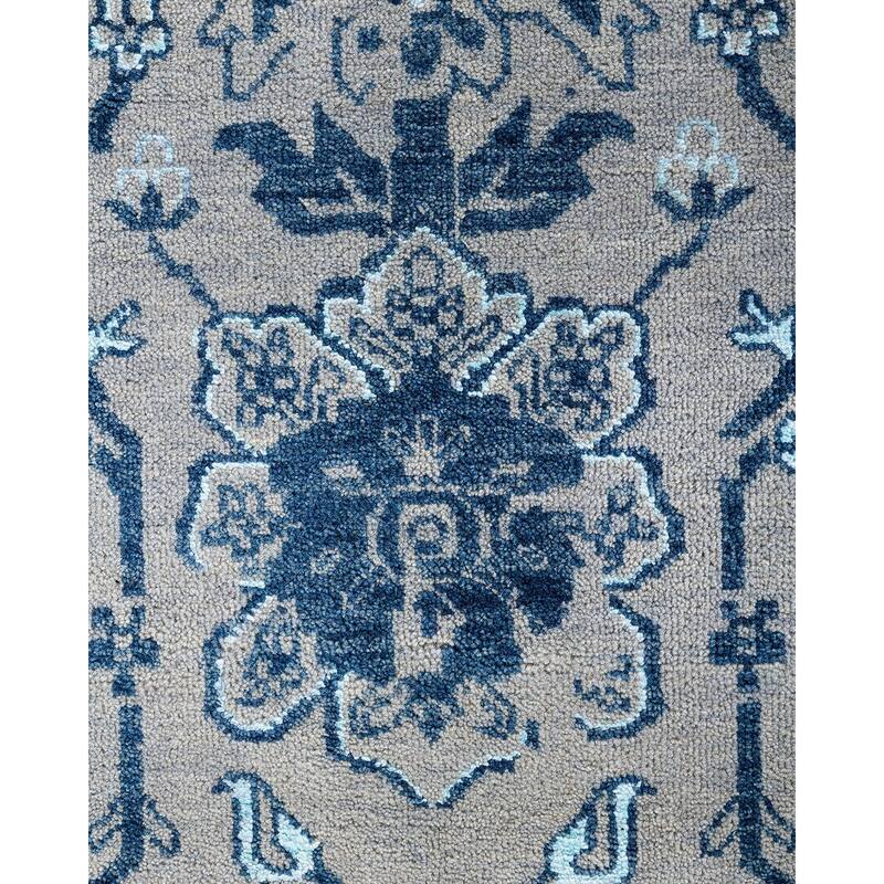 Ikat One-of-a-Kind Hand-Knotted Area Rug, Gray - 8' 2" x 10' 4"