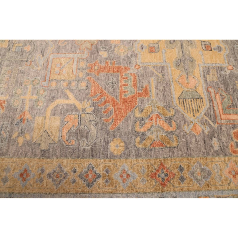 ECARPETGALLERY Hand-knotted Jules Sultane Grey Wool Rug - 4'3 x 6'1
