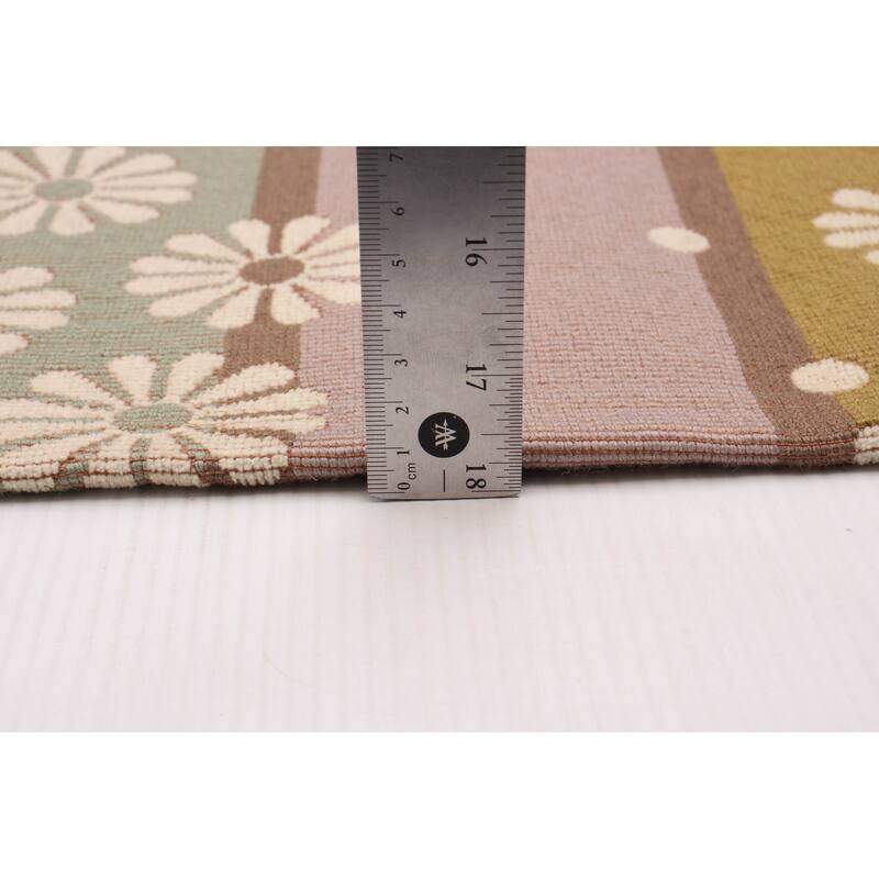 ECARPETGALLERY Machine Woven Lotus Mod Cotton Rug - 4'4 x 6'8