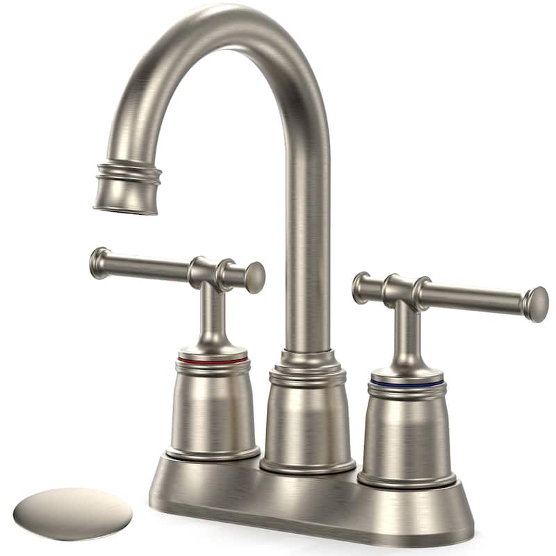 Classical 4inch Copper Bathroom Faucets for Sink 3 Holes Widespread