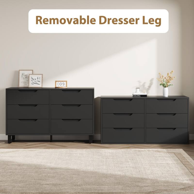 4/6 Drawer Dresser, Freestanding Storage Cabinet for Bedroom, Closet