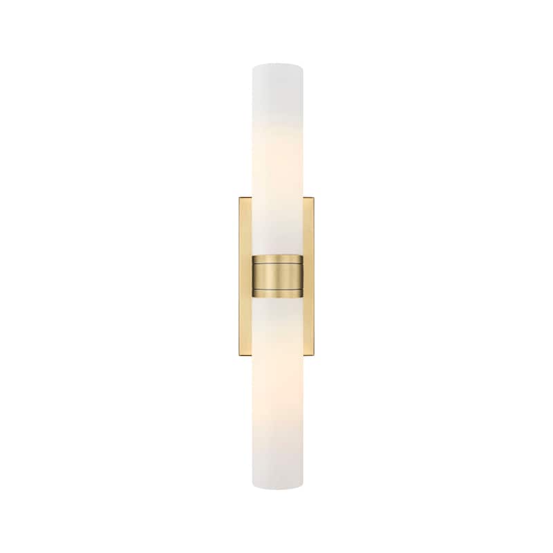 Innovations Lighting 617-2W-3-24 Ballston Urban Vanity Ballston Urban - Brushed Brass / Matte White