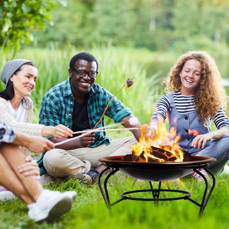 22 in Fire Pit with Firewood Grate