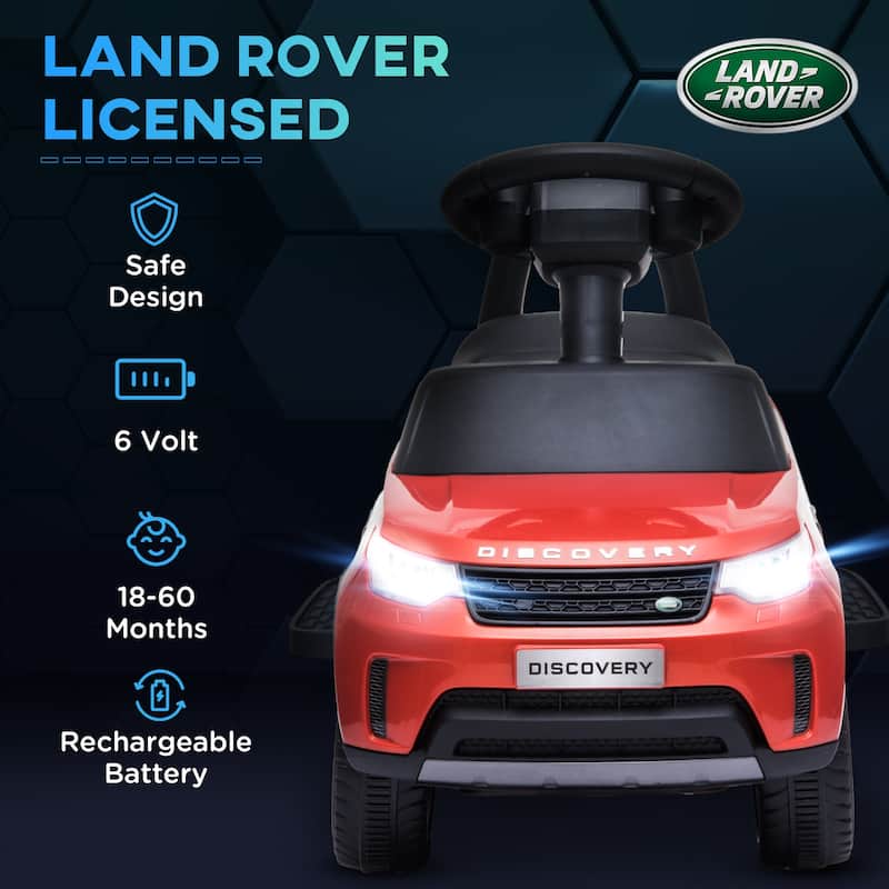 6V Kids Ride-On Push Car Licensed by Land Rover, Battery-Powered Car