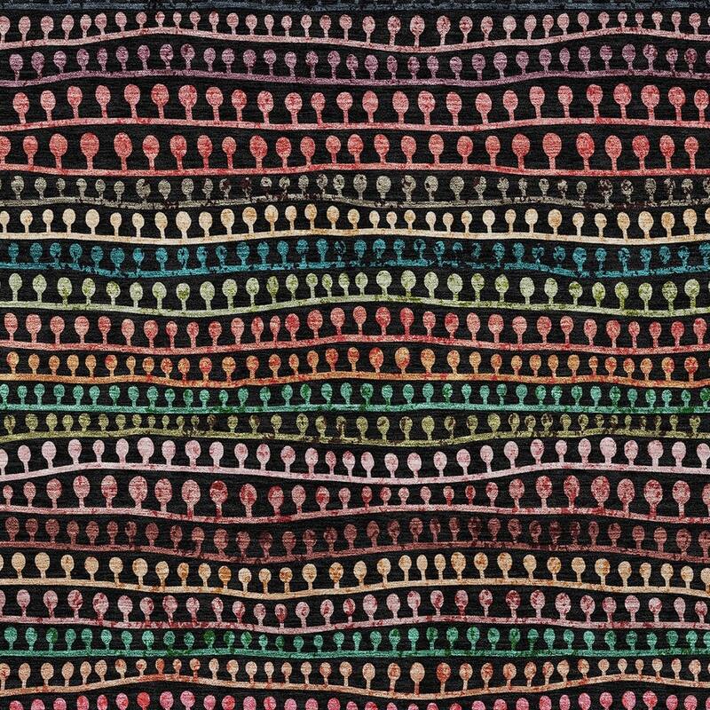 HomeRoots Striped Transitional Rectangle Outdoor Rug