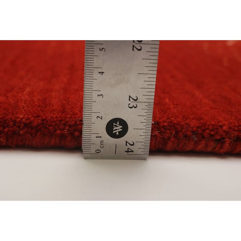 Kashkuli Gabbeh Red Rug 4'1" x 5'11" - 4'1 x 5'11