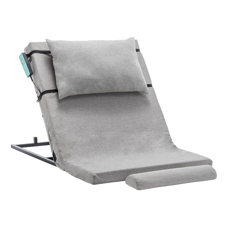 Safe Lift Electric Bed Backrest for Elderly, Pregnancy & Recovery - Grey