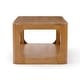 preview thumbnail 7 of 13, Forma Rectangular Coffee Table with Shelf - 54 inches - 54"