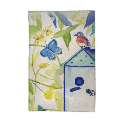Blue Bird House Kitchen Towel - 16x25