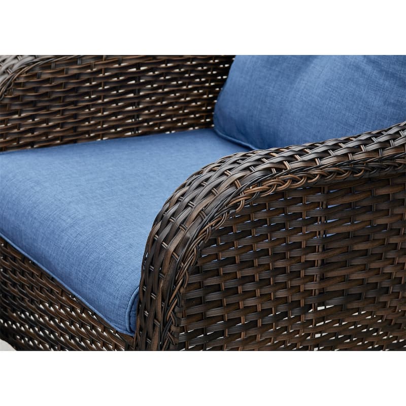 Gymojoy Outdoor Patio Rattan Furniture Set Wicker Chairs 2-Piece