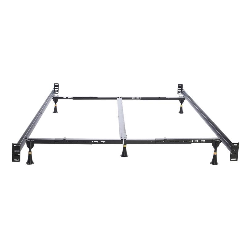 Adjustable Bed Frame with Headboard & Footboard - Queen/King Size, 6 Leg Support, Durable Design