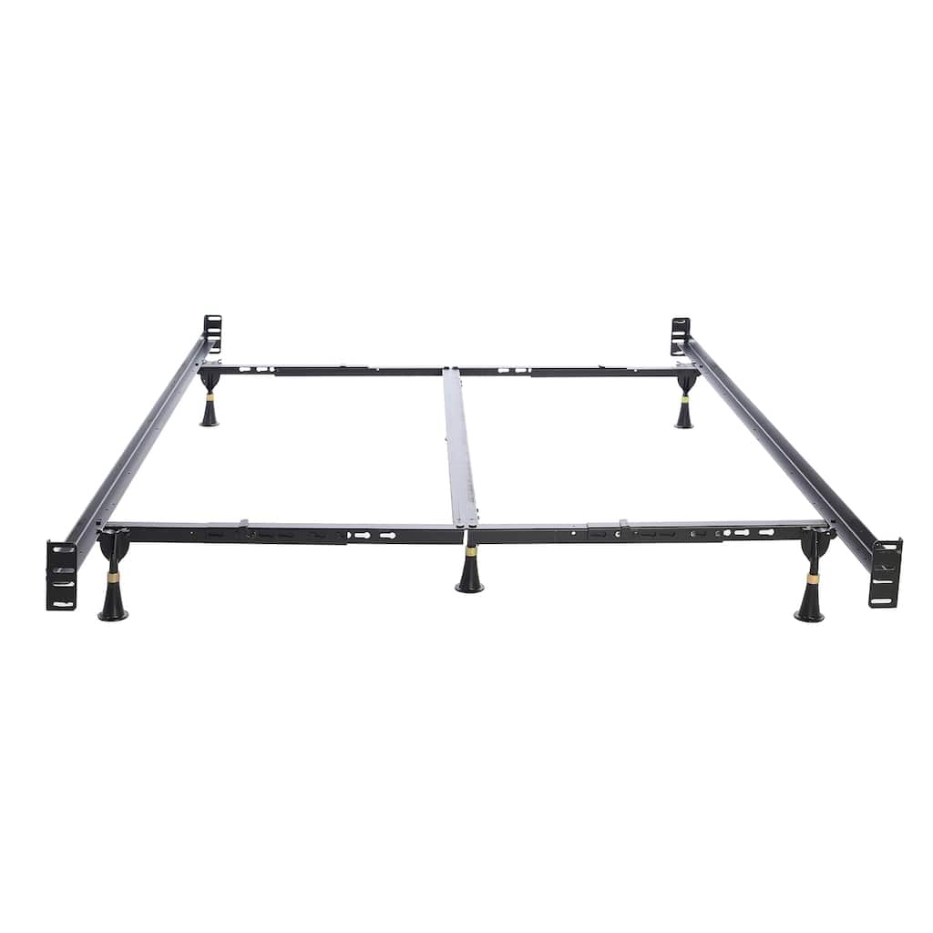 Adjustable Bed Frame with Headboard & Footboard - Queen/King Size, 6 Leg Support, Durable Design