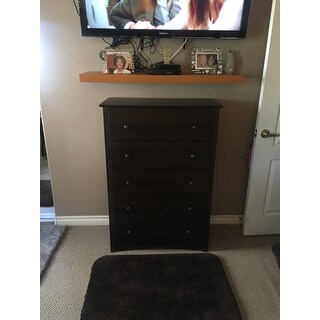 Copper Grove Periyar Espresso 5 Drawer Dresser Ships To Copper Grove Periyar Espresso 5