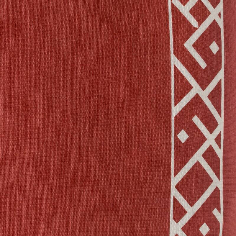 Decorative Yonge Terracotta 18-inch Throw Pillow Cover