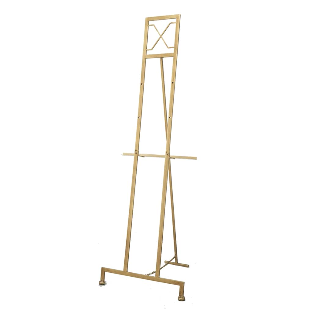 Small Floor Standing Easel Display Stand - 57" - Gold