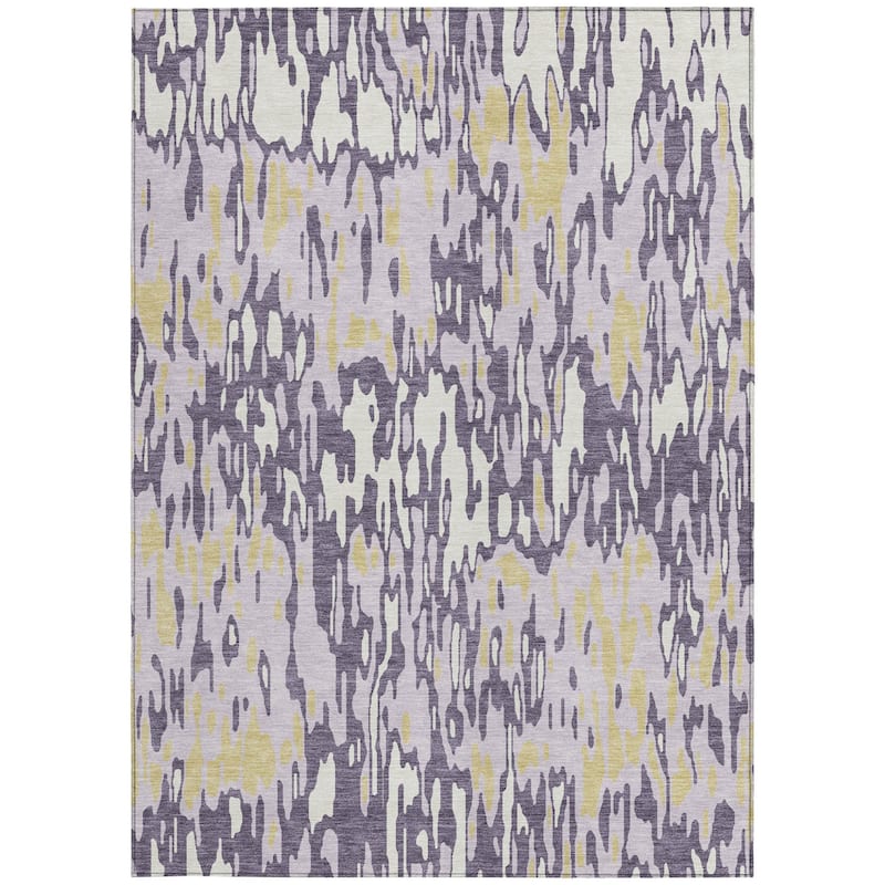 HomeRoots Striped Transitional Rectangle Outdoor Rug