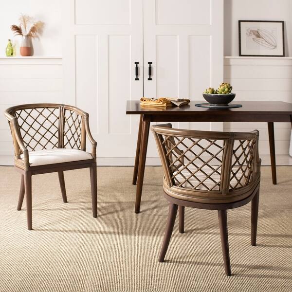 Shop Safavieh Country Classic Dining Carlotta Griege Arm Chair