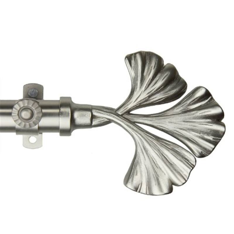 Luxurious 13/16 Inch Curtain Rod with Ornate Fortune Finials, Adds Sophisticated Flair to Your Living Spaces - 48