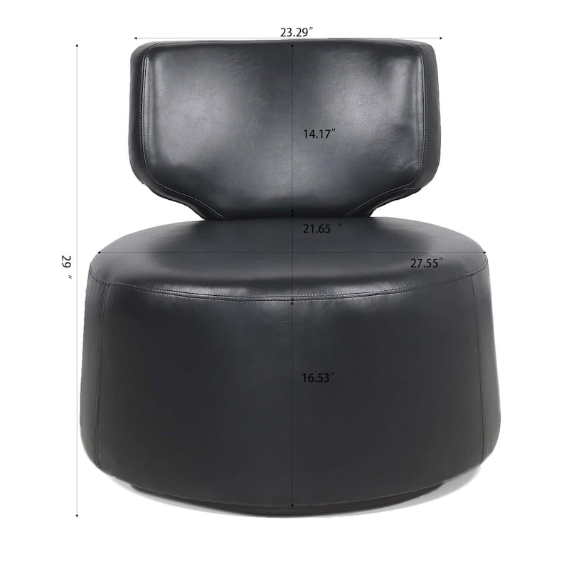 Upholstered Modern 29" Wide Swivel Chair