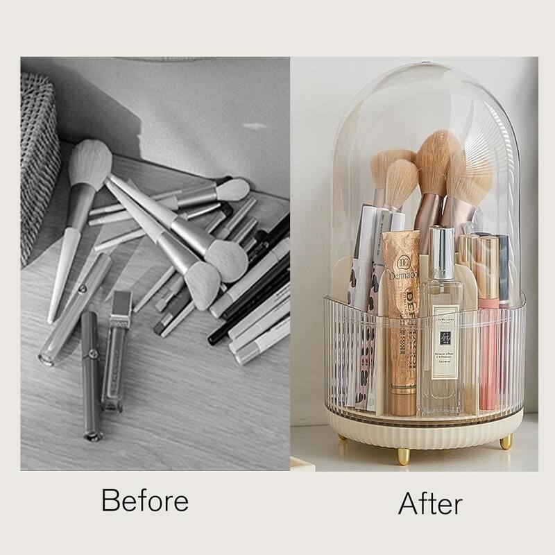 Rotating Makeup Organizer, Cosmetic Storage Display Case