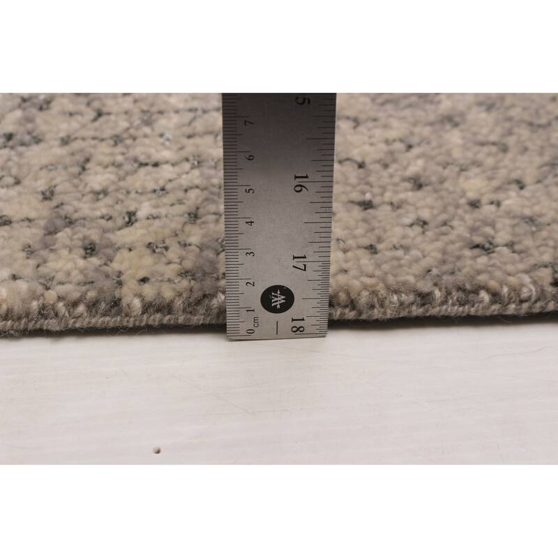ECARPETGALLERY Hand-knotted Silk Shadow Grey Silk, Wool Rug - 11'8 x 15'0