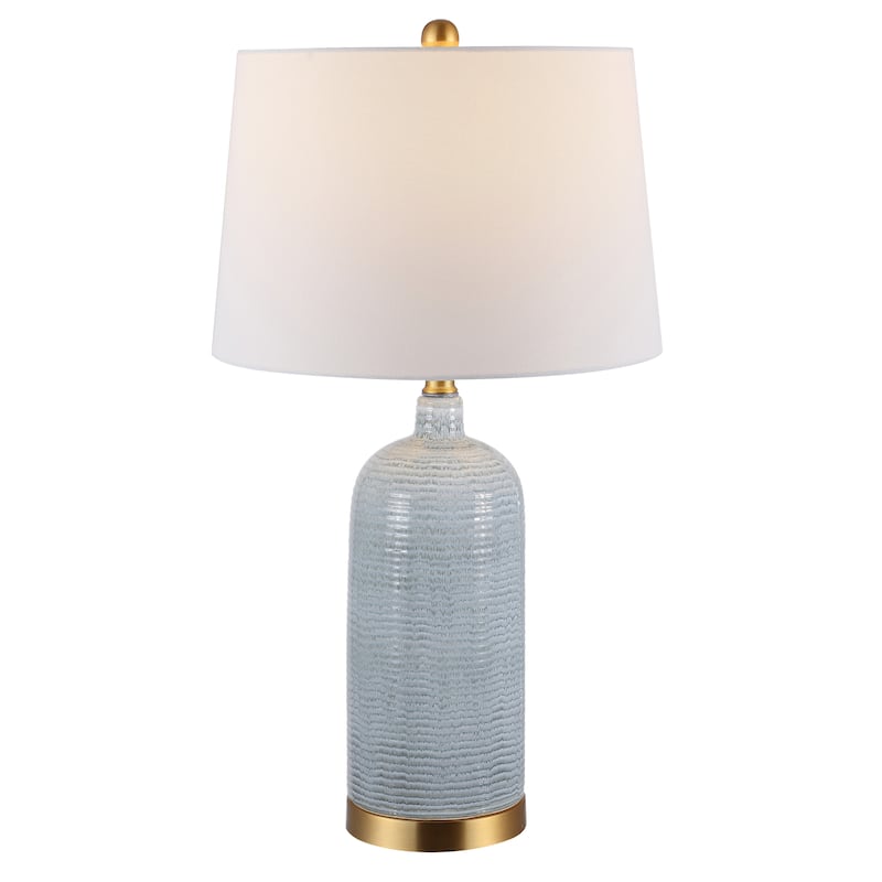 SAFAVIEH Lighting 26.75-inch Stark Glass Table Lamp - 15" x 15" x 26.8"