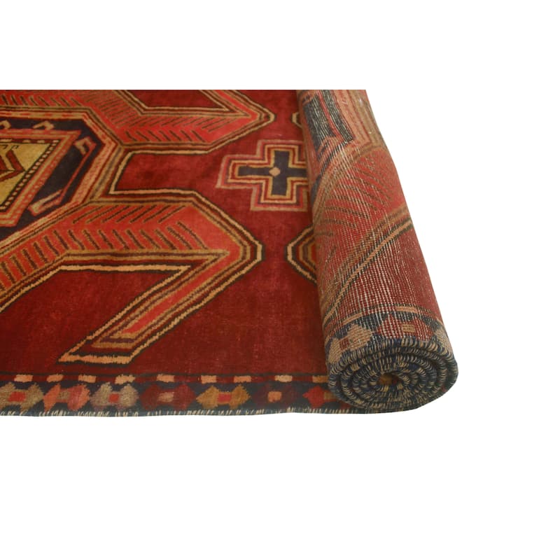 Fine Vintage Distressed Upwood Red/Burgundy Runner - 2'11" x 9'10"