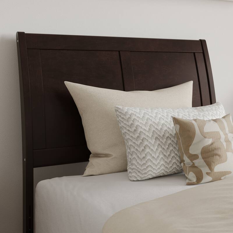 Portland Twin XL Traditional Bed with Matching Foot Board in Espresso