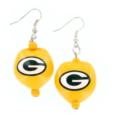 Green Bay Packers Kukui Nut Earrings - Multi
