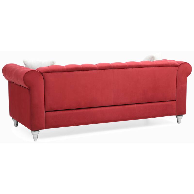 Velvet Multiple Cushions sofa with 3 seats